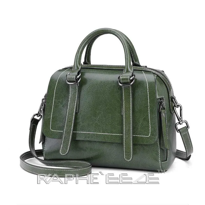 Mini Handbag Original Cow-leather Tote Style - Green