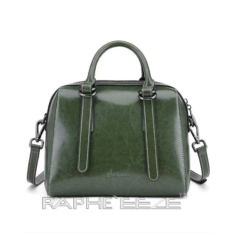 Mini Handbag Original Cow-leather Tote Style - Green