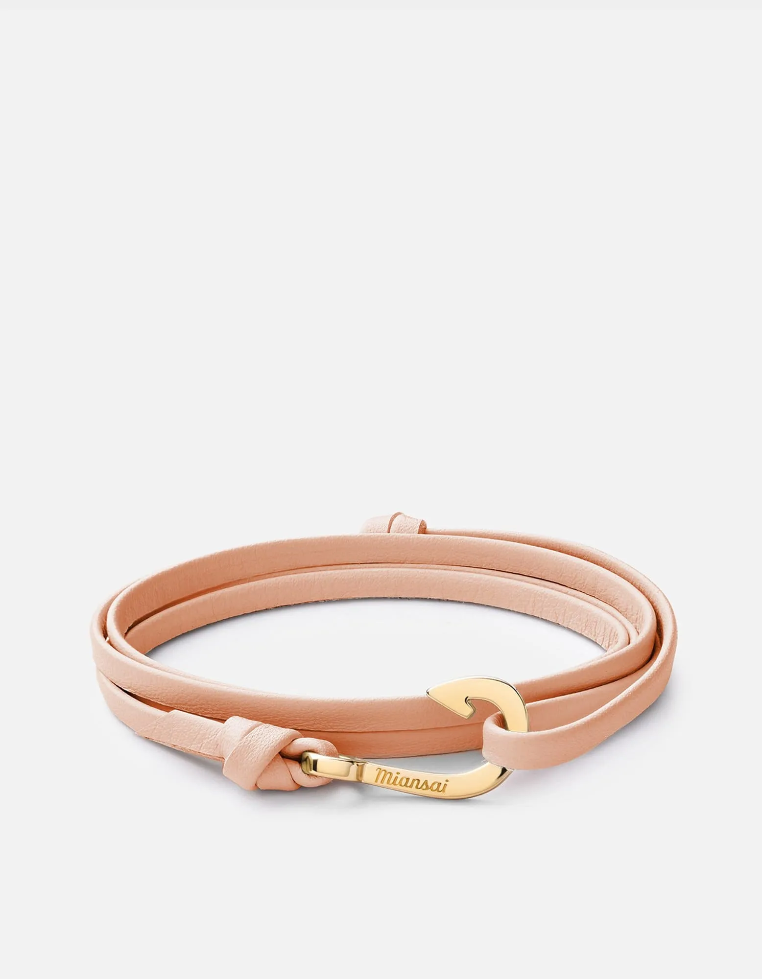 Mini Hook Leather, Gold