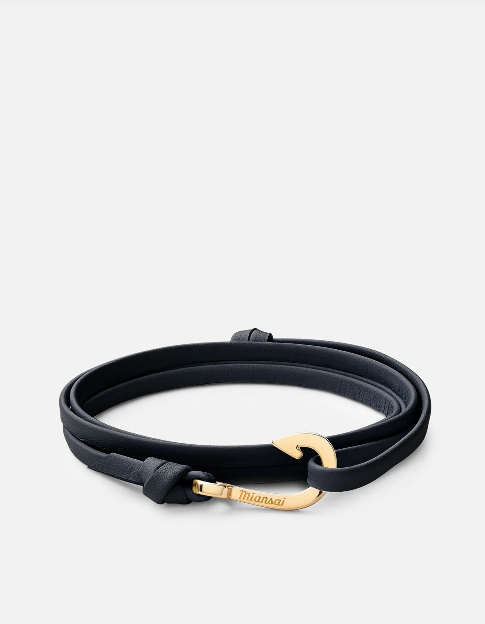 Mini Hook Leather, Gold