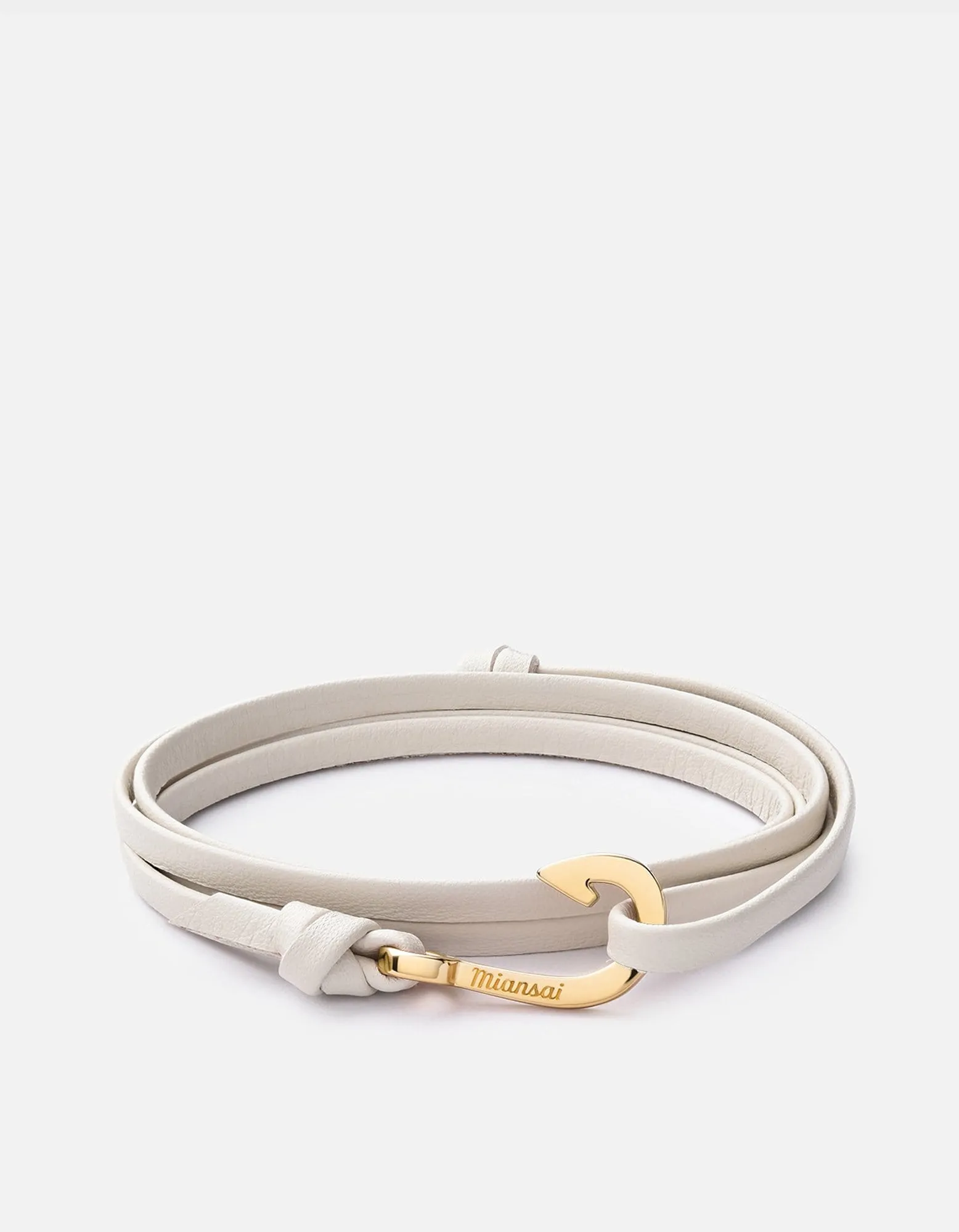 Mini Hook Leather, Gold