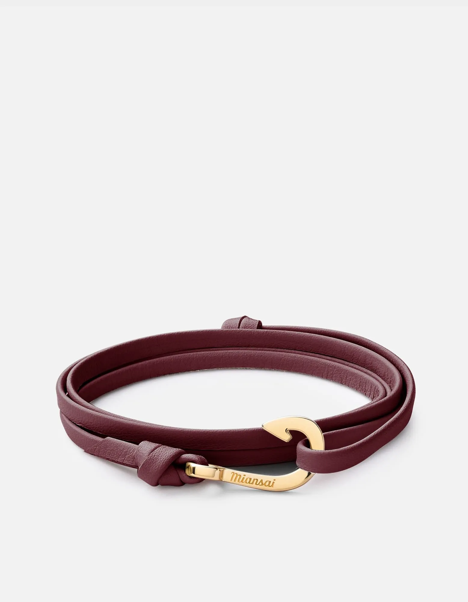 Mini Hook Leather, Gold