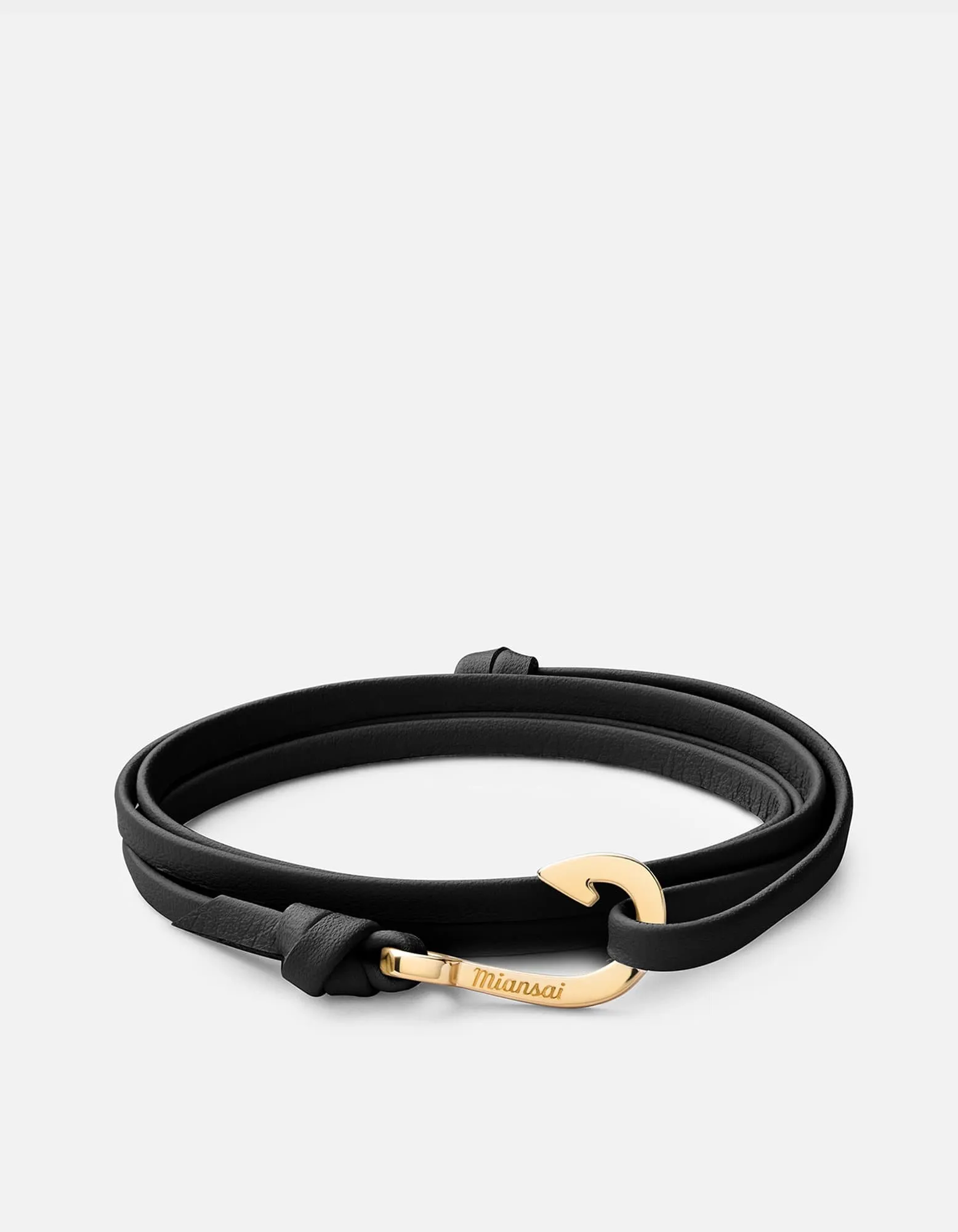Mini Hook Leather, Gold