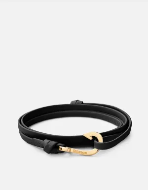 Mini Hook Leather, Gold