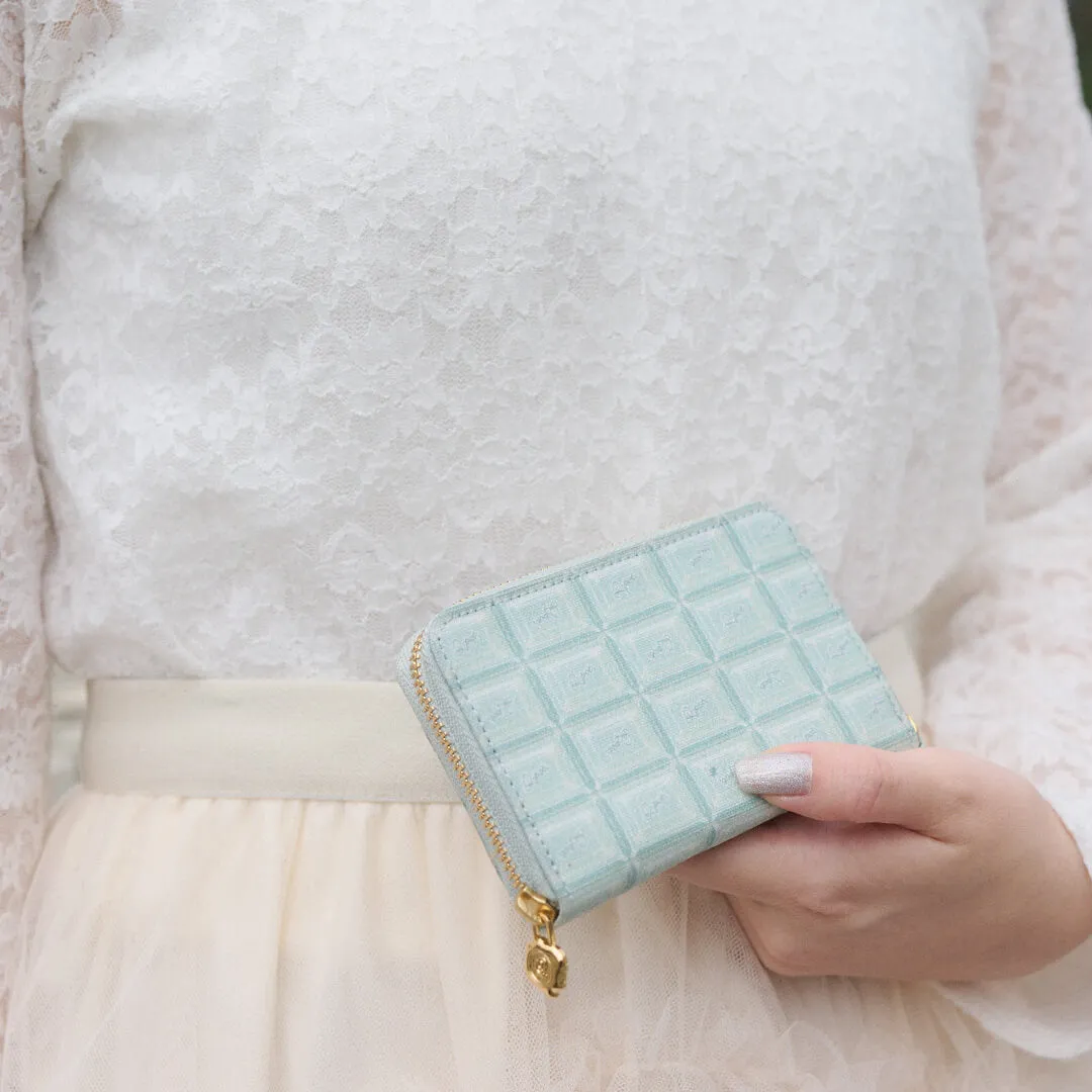 Mint Chocolate Compact Zip Around Wallet【Japan Jewelry】
