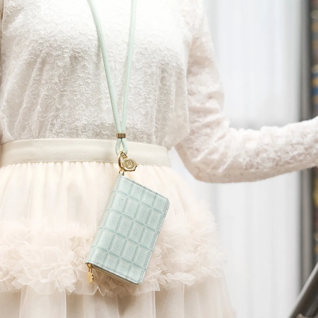 Mint Chocolate Compact Zip Around Wallet【Japan Jewelry】