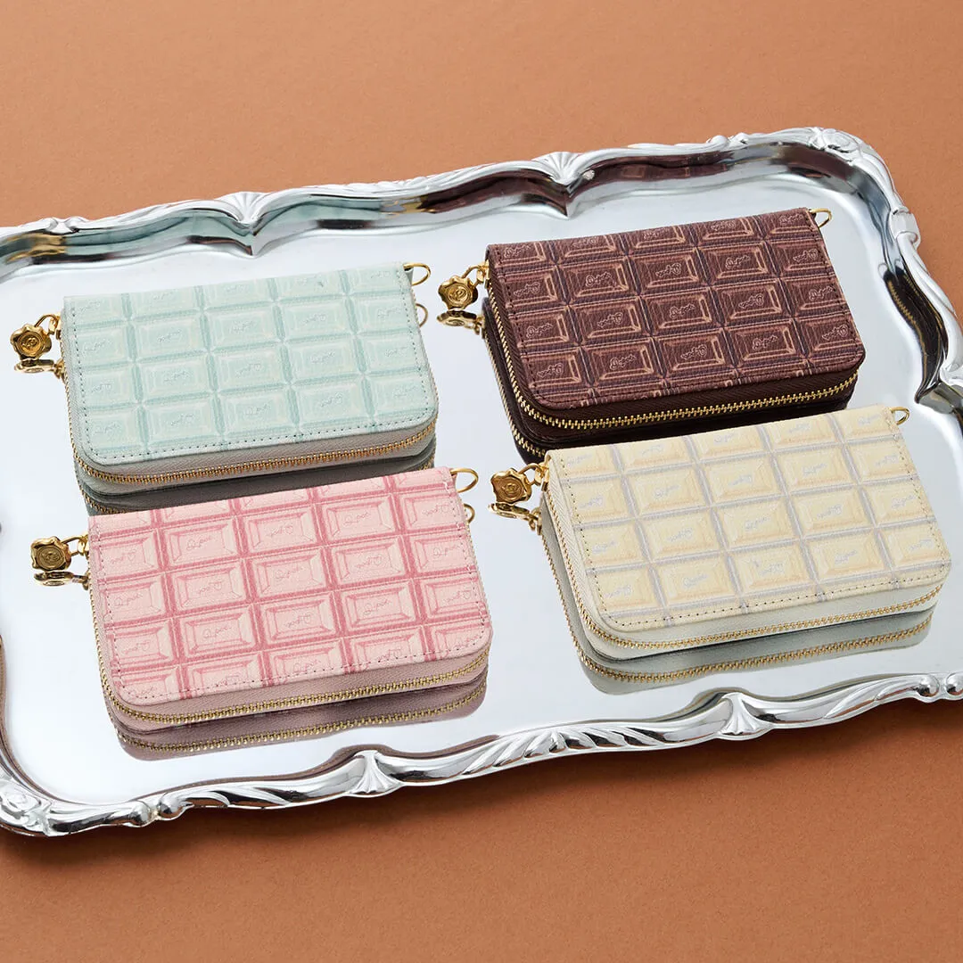Mint Chocolate Compact Zip Around Wallet【Japan Jewelry】