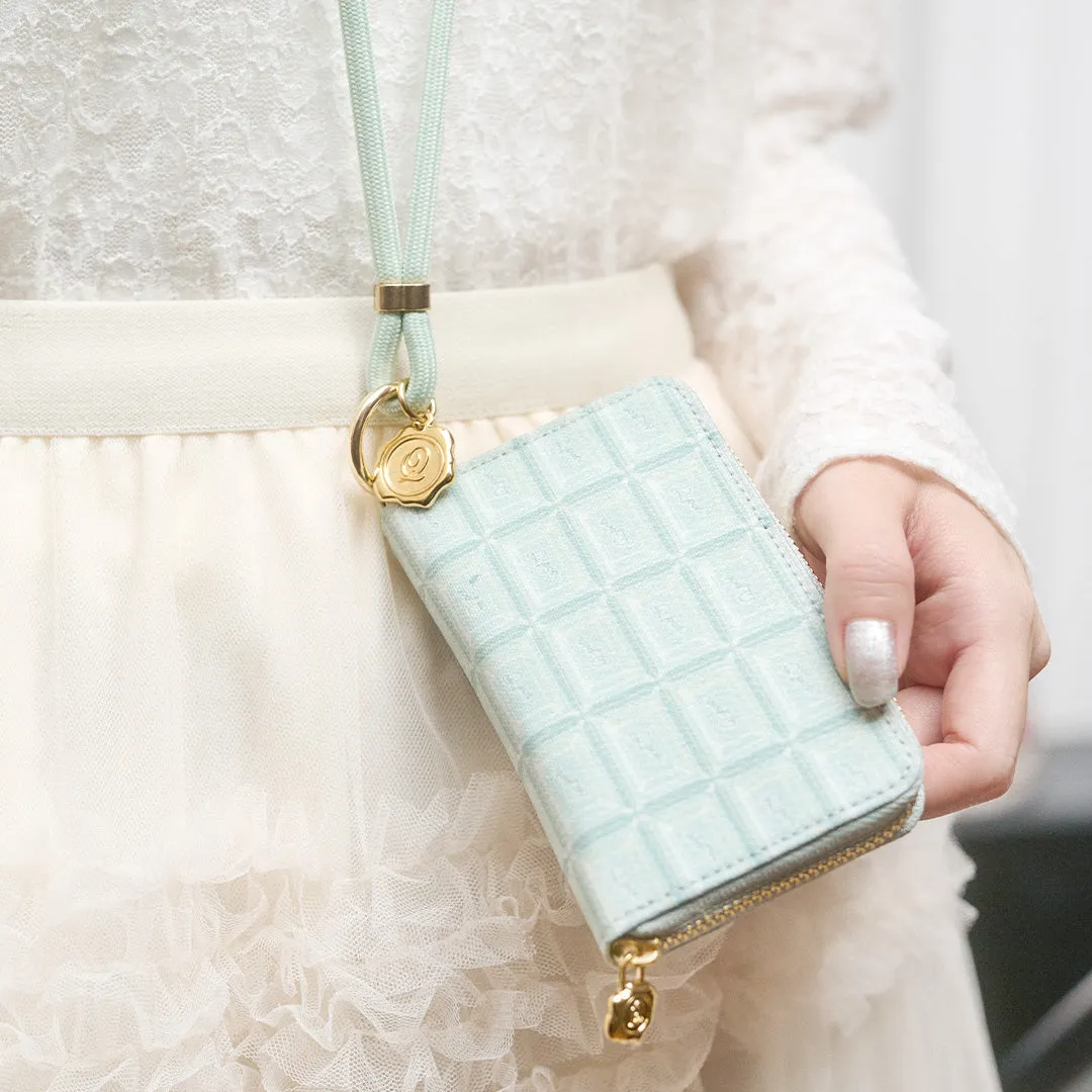 Mint Chocolate Compact Zip Around Wallet【Japan Jewelry】