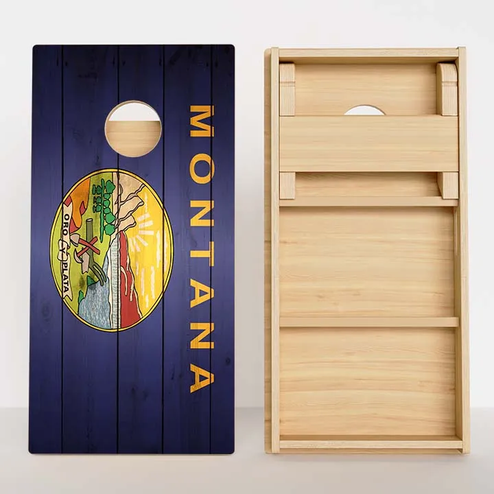 Montana Flag Professional Cornhole Boards