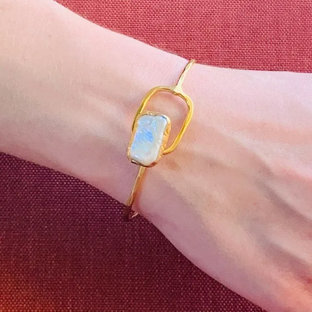 Mother of Pearl Hook and Eye Bracelet