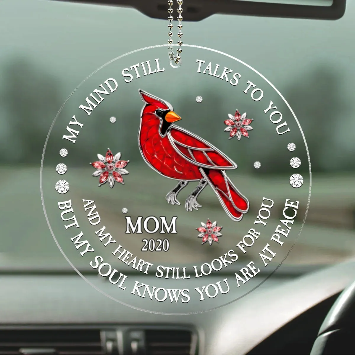 My Soul Knows You Are At Peace - Personalized Custom Car Ornament