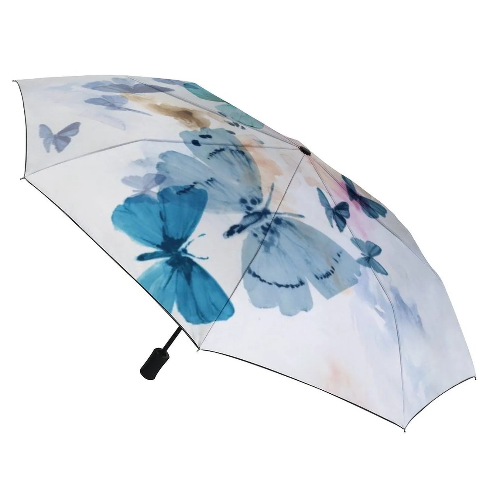 MyArtsyGift - 3 Folds Auto Open Close Umbrella Travel Umbrellas for Rain Sun Outdoor Protection Windproof Gifts for Men Women Family Friends