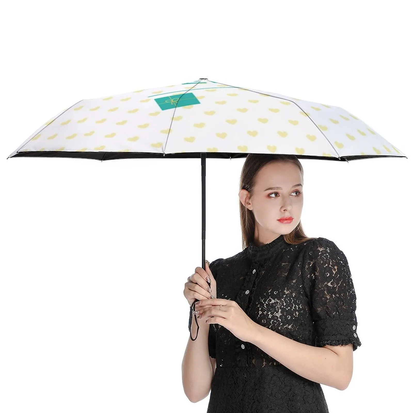 MyArtsyGift - Custom 3 Fold Auto Umbrella Customized UV Resistant Umbrellas Gifts for Men and Women