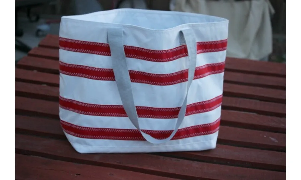 Nautical Stripe Large Tote