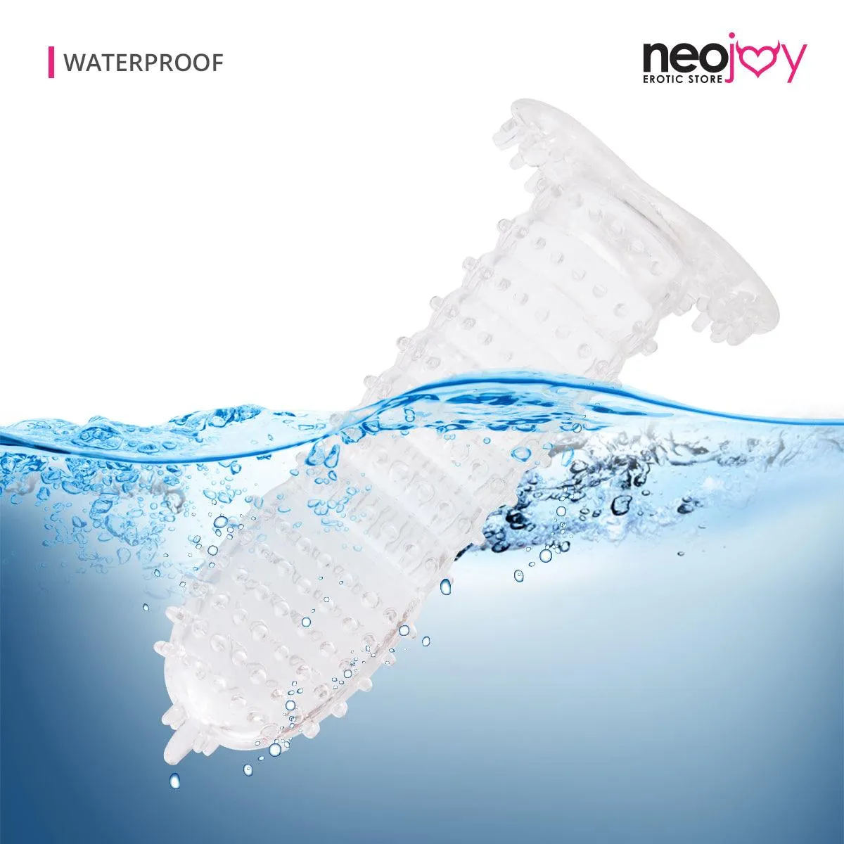 Neojoy Ribbed Clear Penis Sleeve