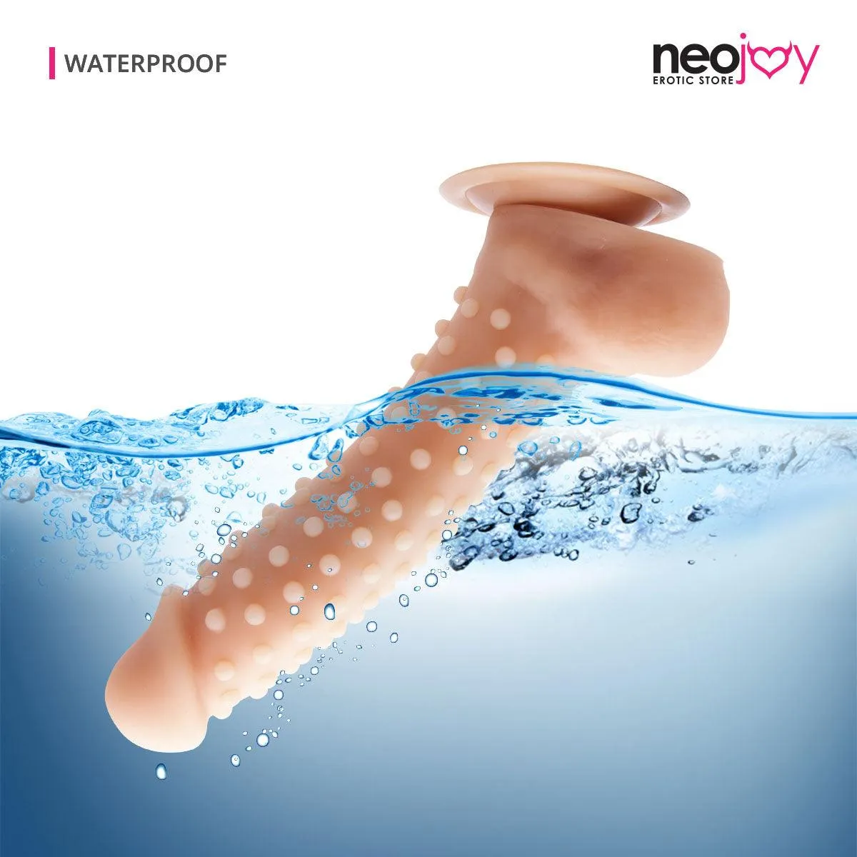 Neojoy - Stimulator Silicone Suction Dildo 7.68