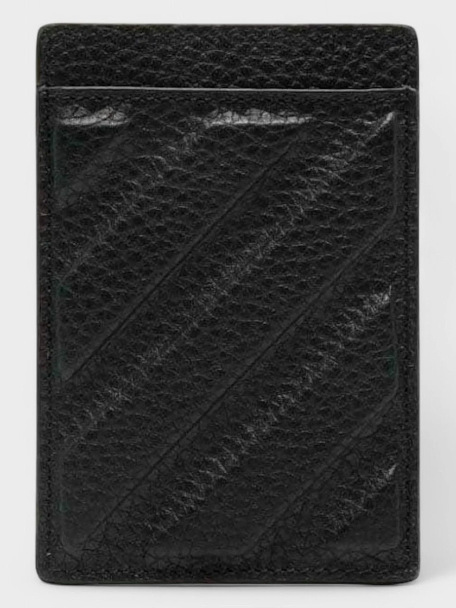 Off-White Diag-Stripe Leather Card Holder