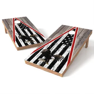 Official Size 2x4 Eagle Wood Cornhole Game