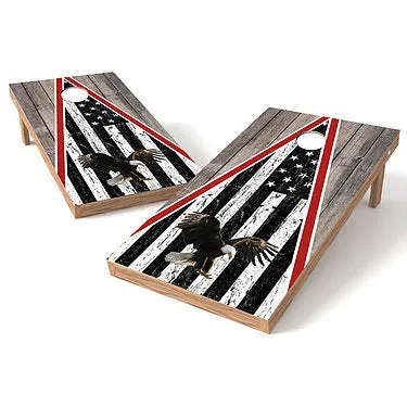 Official Size 2x4 Eagle Wood Cornhole Game