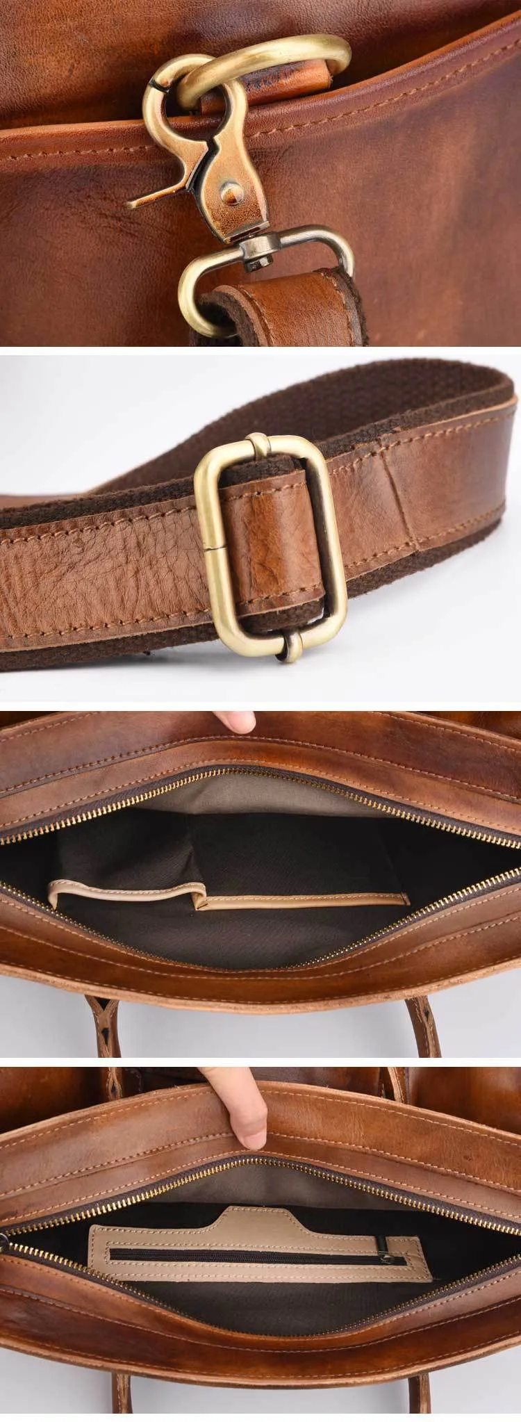 Olivia Wells Tuscan Large Genuine Leather Retro Bags