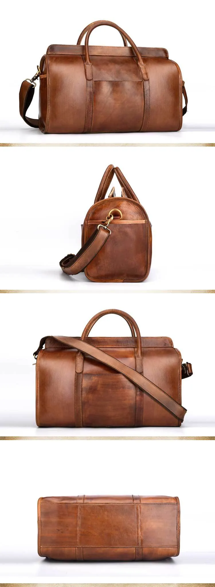 Olivia Wells Tuscan Large Genuine Leather Retro Bags