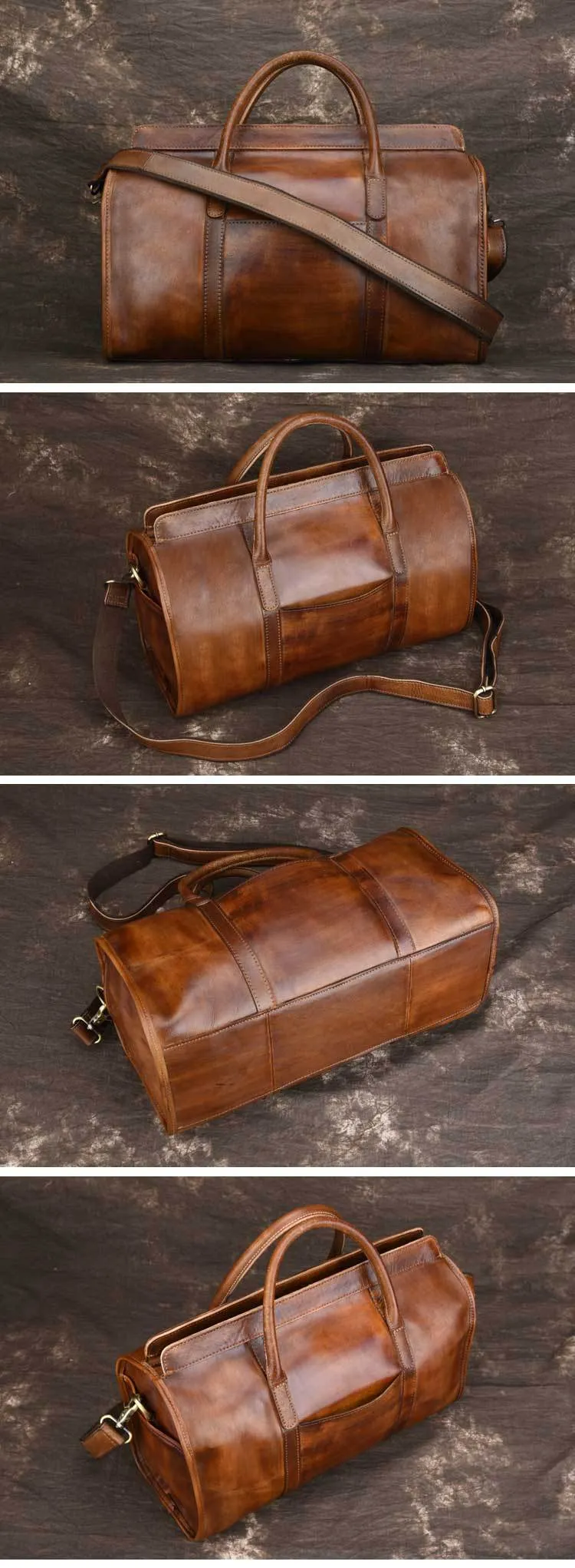 Olivia Wells Tuscan Large Genuine Leather Retro Bags