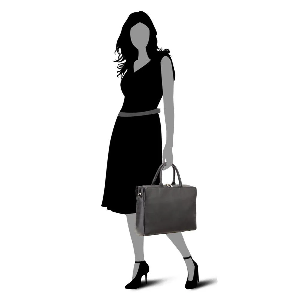 Ollie - Womens 13 inch Leather Laptop Case