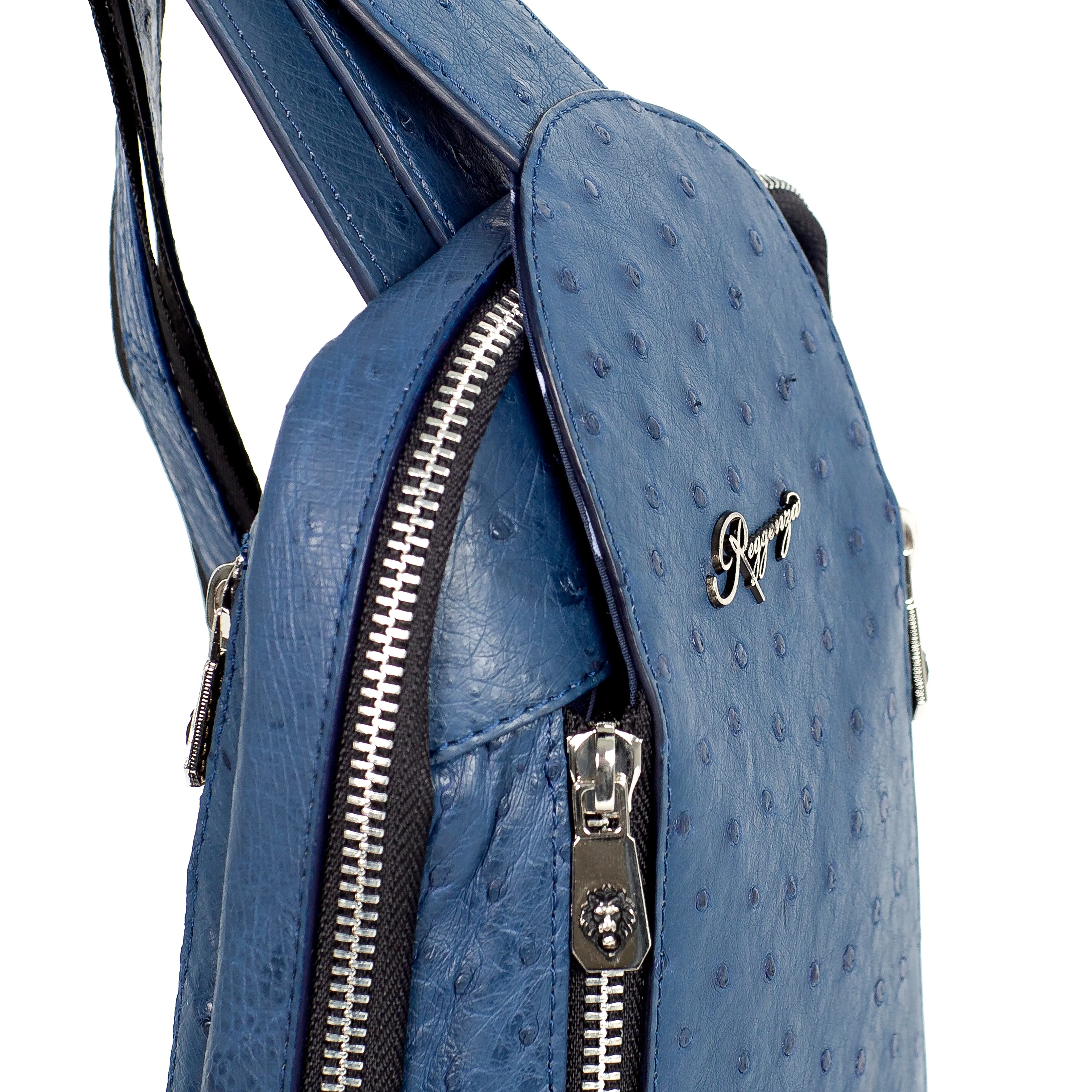 Ostrich Leather Crossbody Bag