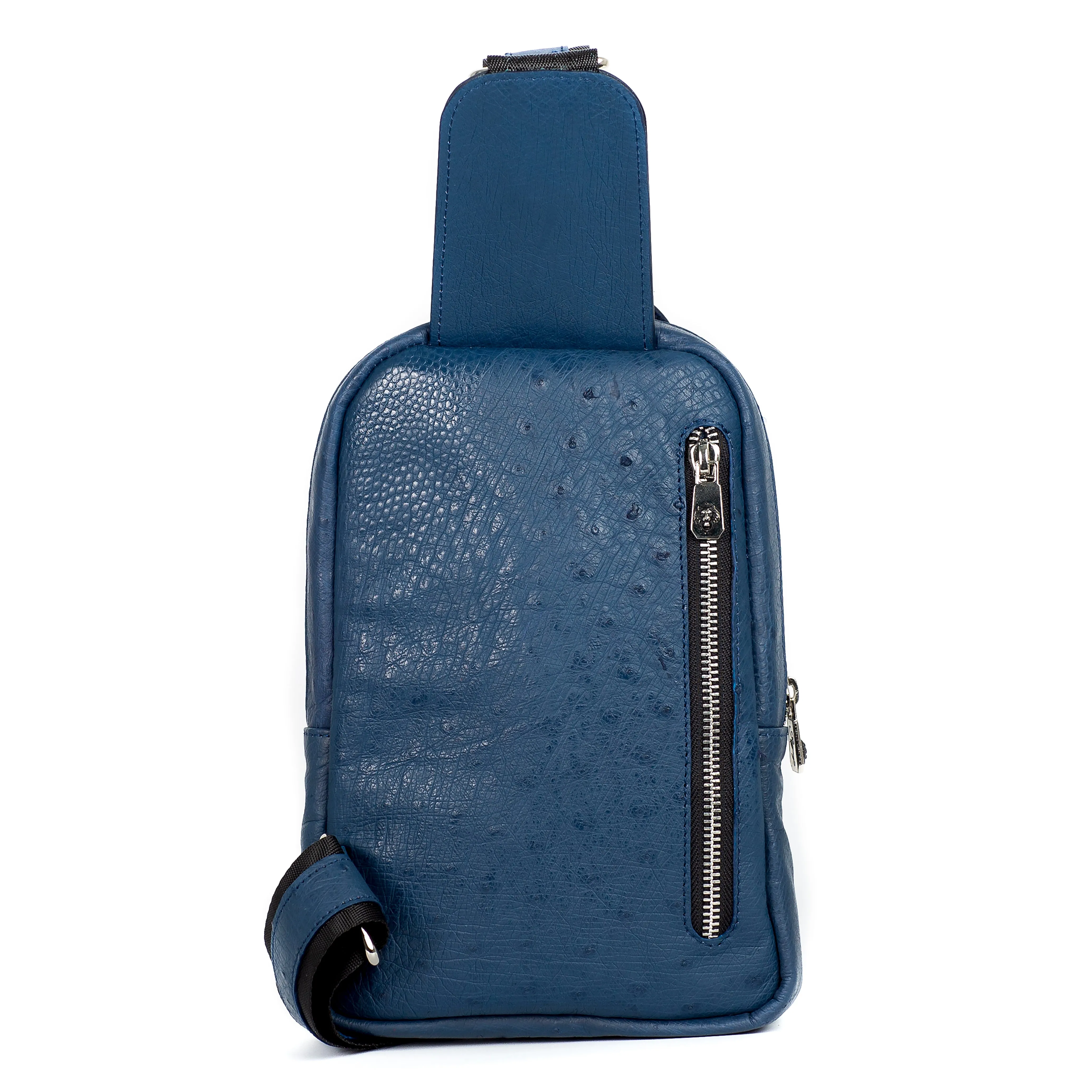 Ostrich Leather Crossbody Bag