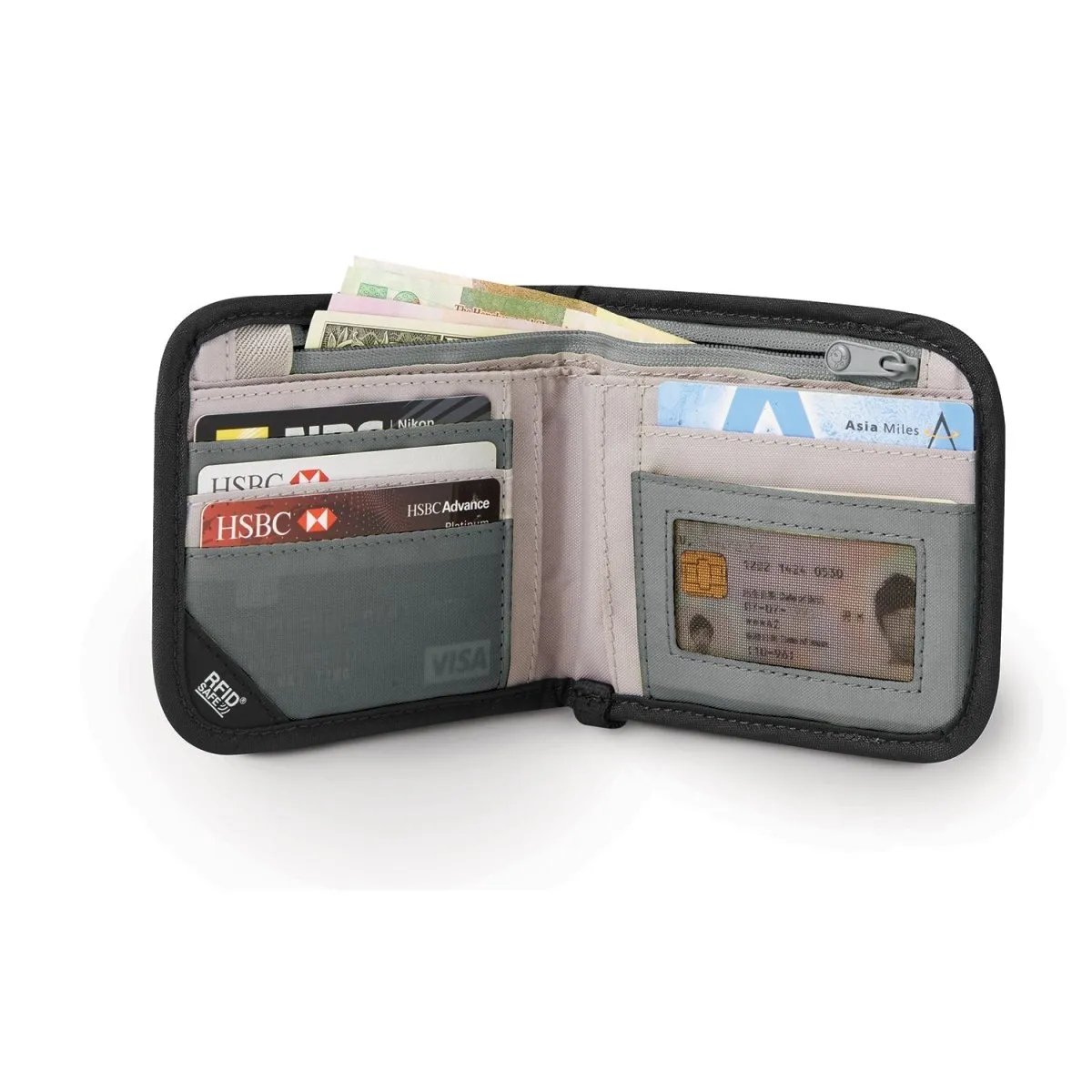 Pacsafe® RFIDsafe™ V100 RFID Blocking Bi-fold Wallet