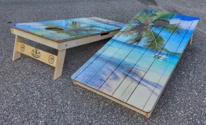 Paradise Cornhole Boards Direct Print