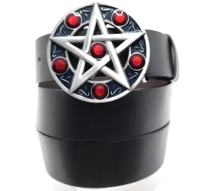 Pentagram Belt with Snaps(Buckle-Friendly)