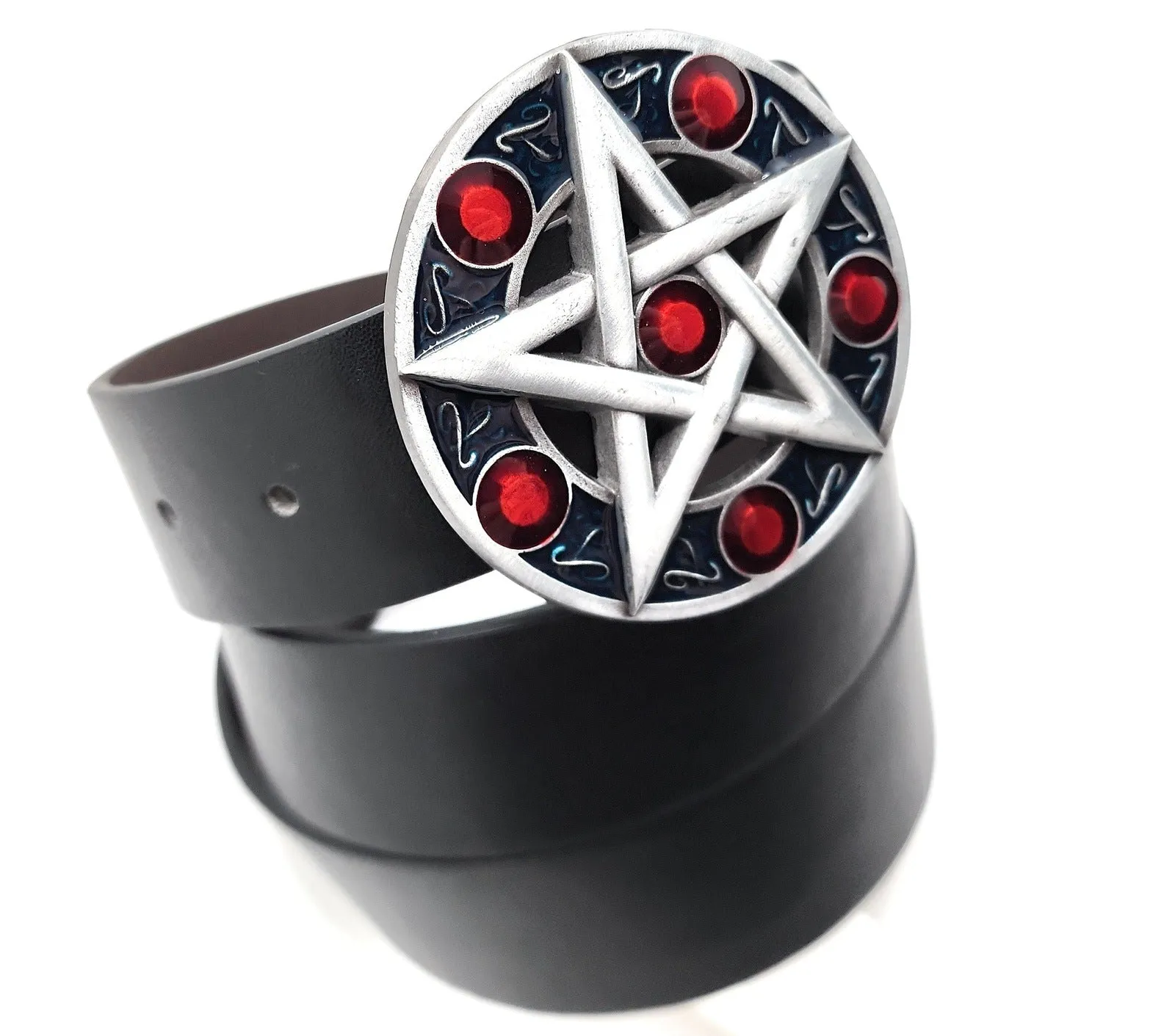 Pentagram Belt with Snaps(Buckle-Friendly)