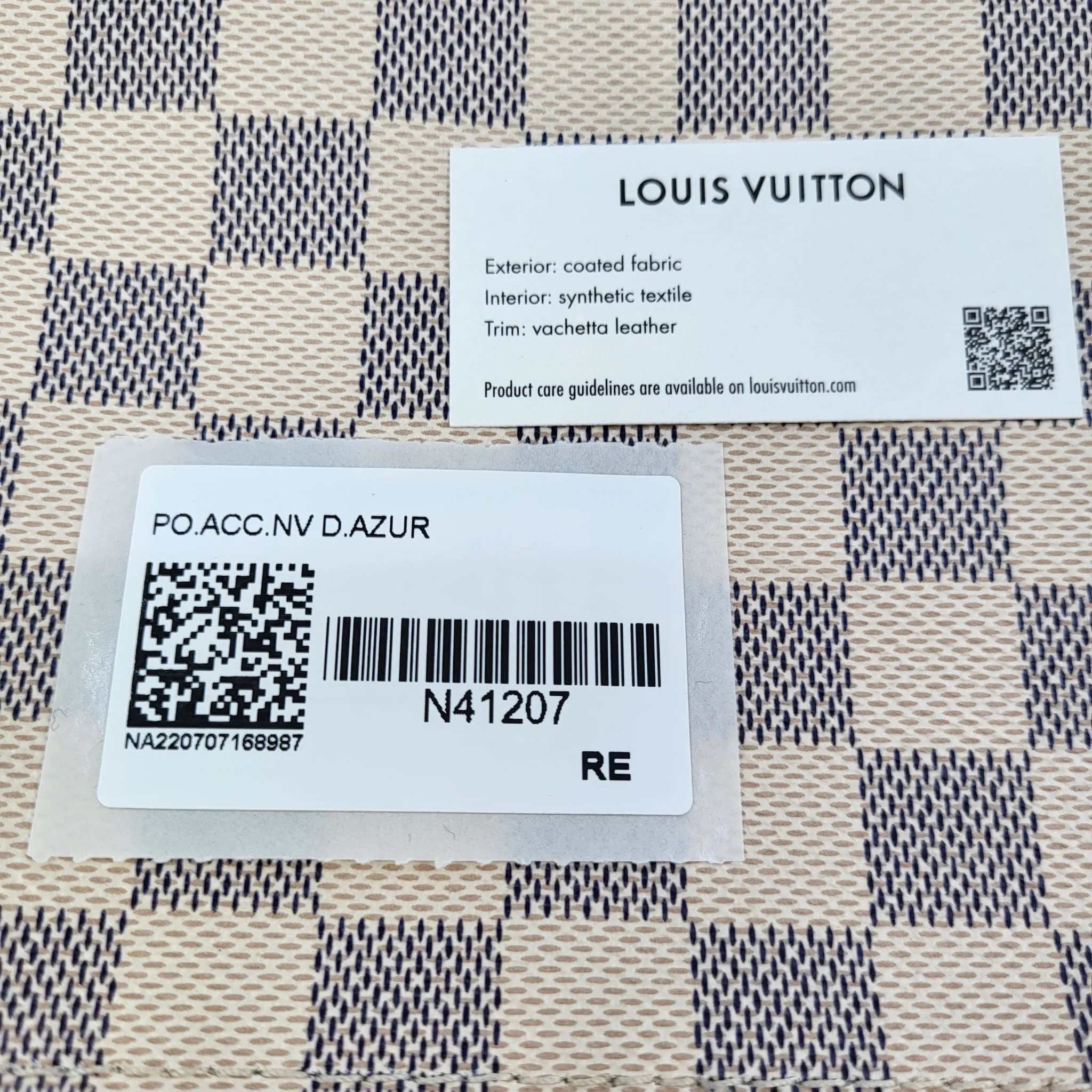 Pochette Accessories Damier Azur