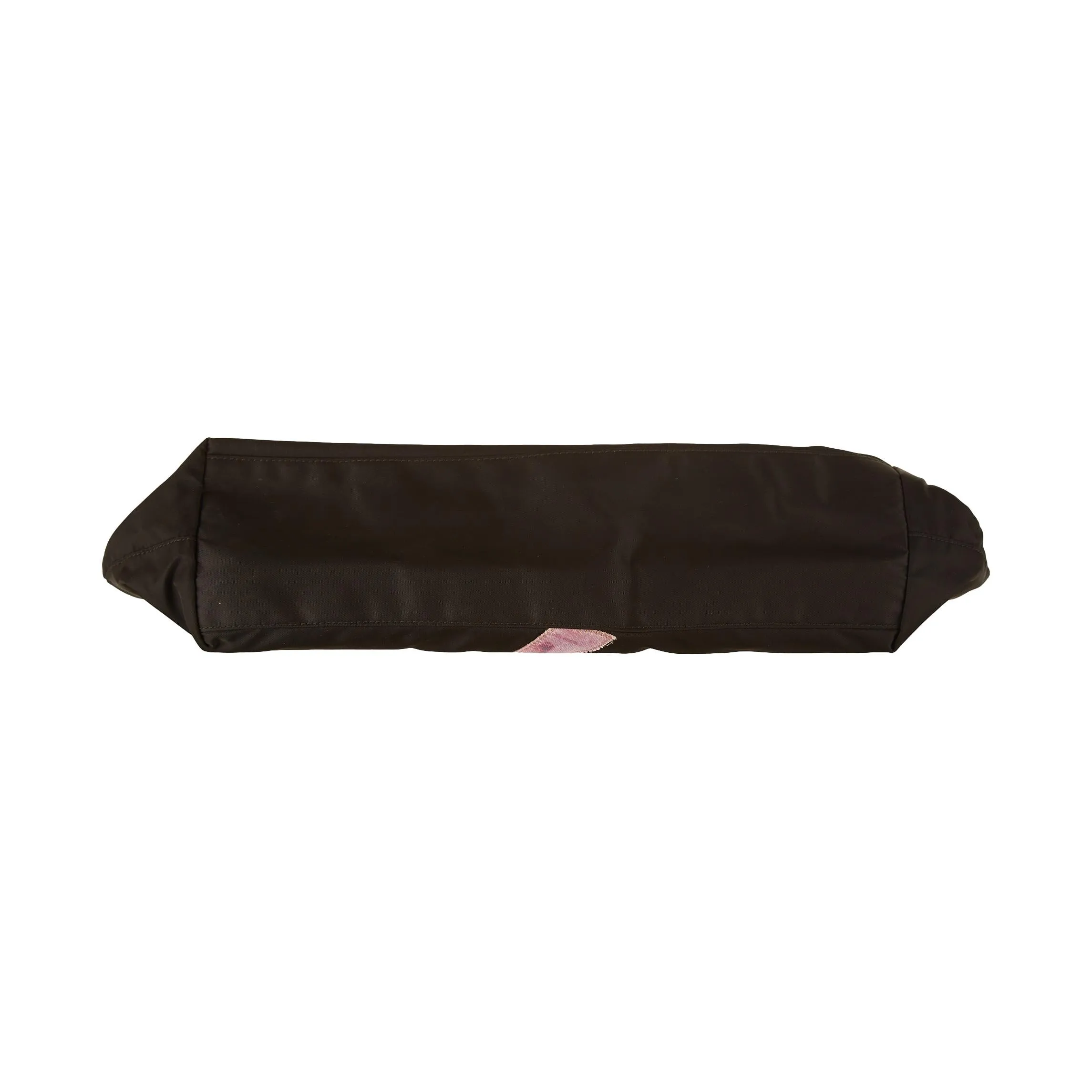 Prada Black Nylon Embellished Shoulder Bag