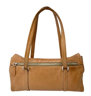 Prada Brown Leather Shoulder Bag