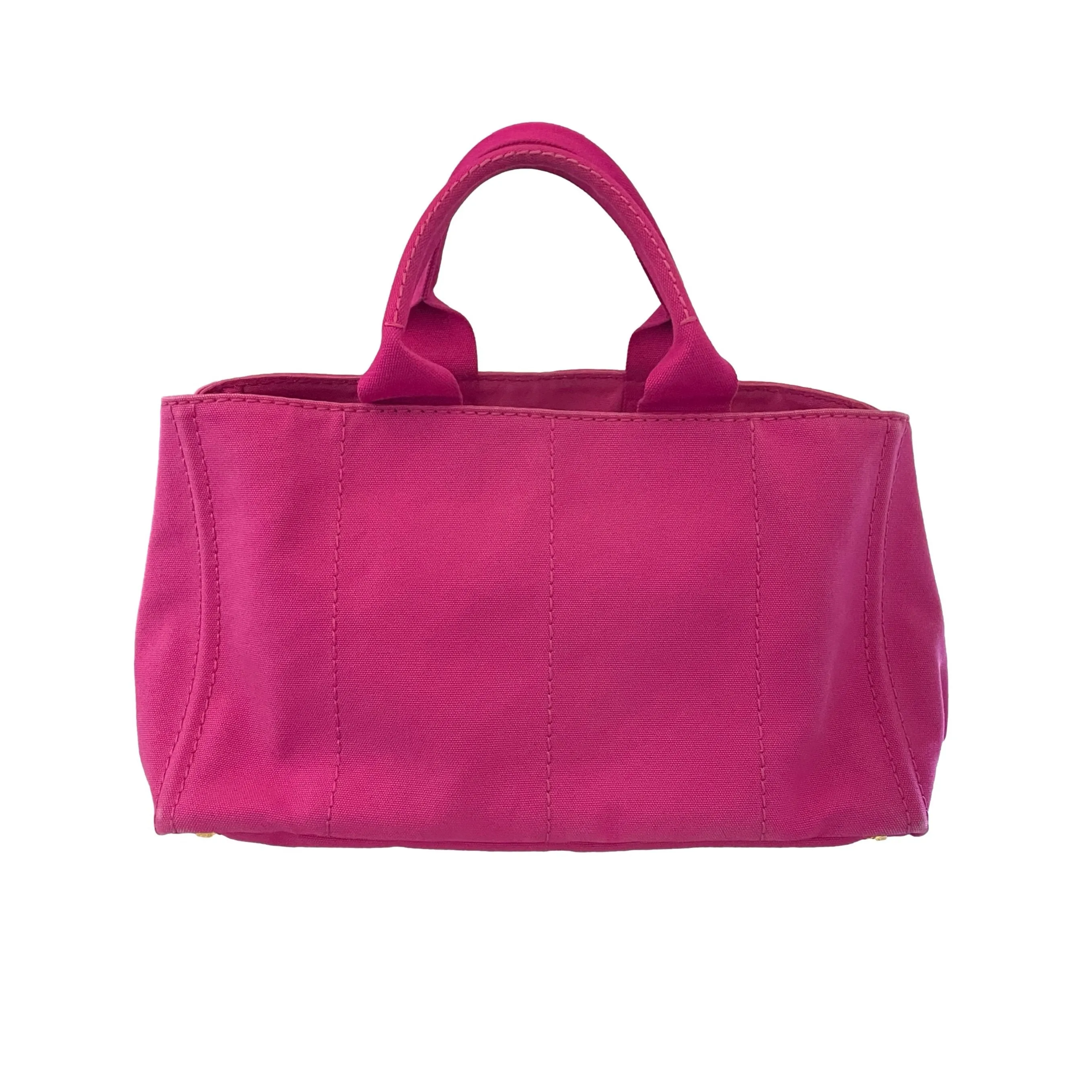 Prada Fuchsia Jumbo Canvas Tote