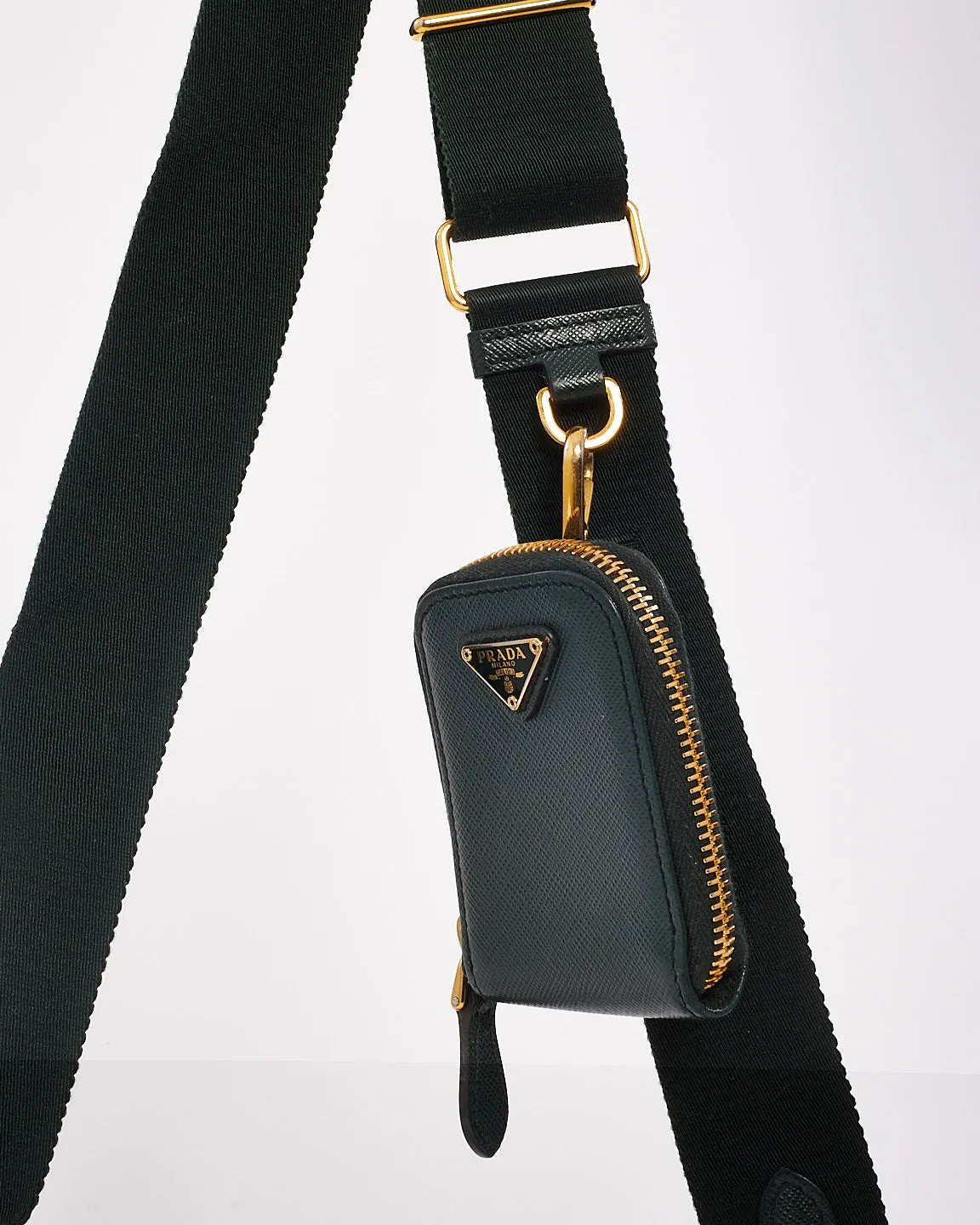 Prada Green Saffiano Leather Re-Edition 2005 Bag