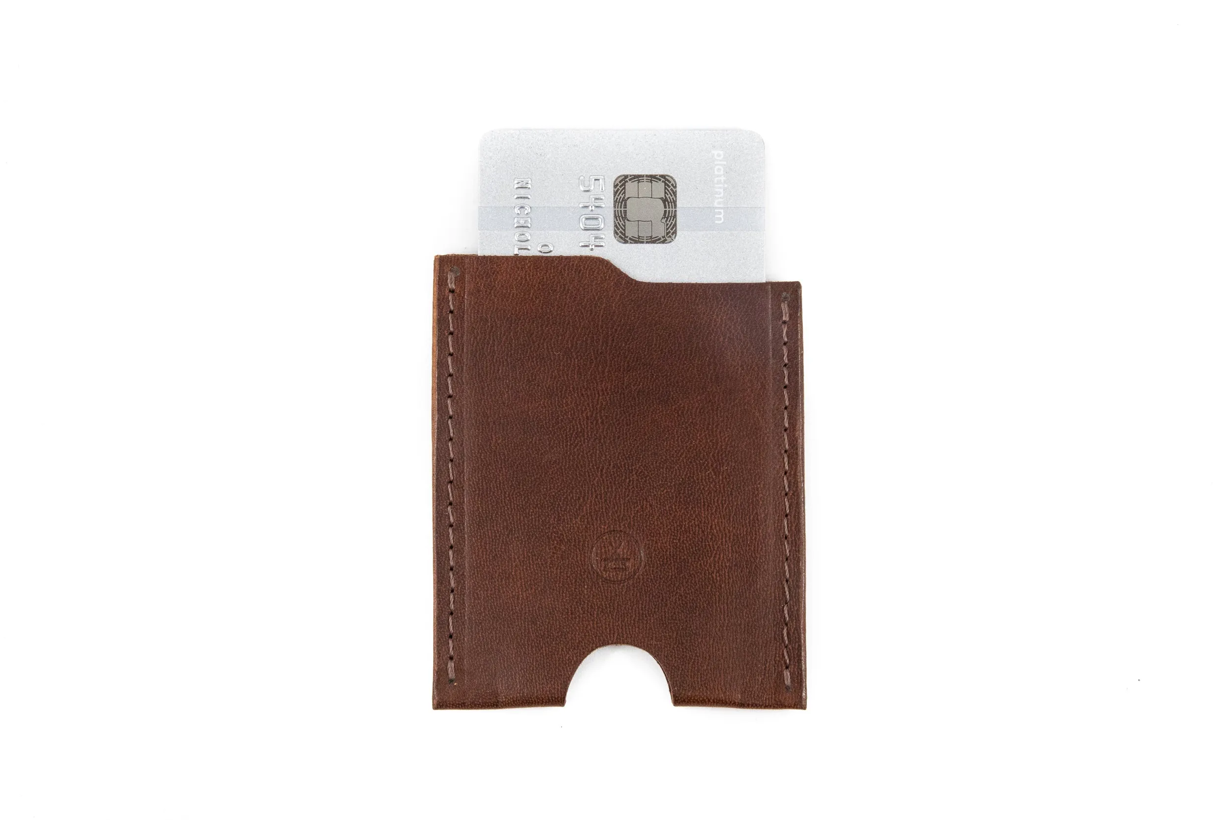 Pre-cut veg tan leather DIY card wallet