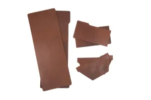 Pre-cut veg tan leather DIY horizontal bifold slim wallet
