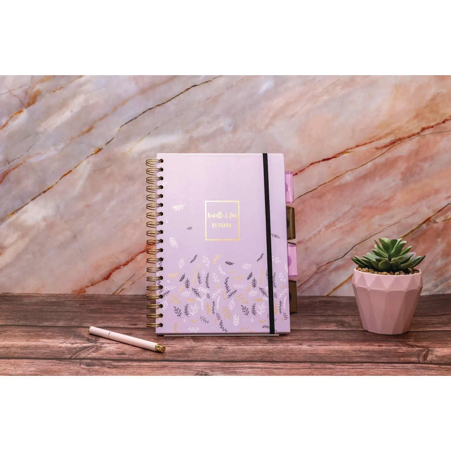 PUKKA PAD® B5 Size Project Book, 4-Subject, Medium/College Rule, Assorted Floral Covers, (100) 9.8 x 6.9 Sheets, 3/Pack