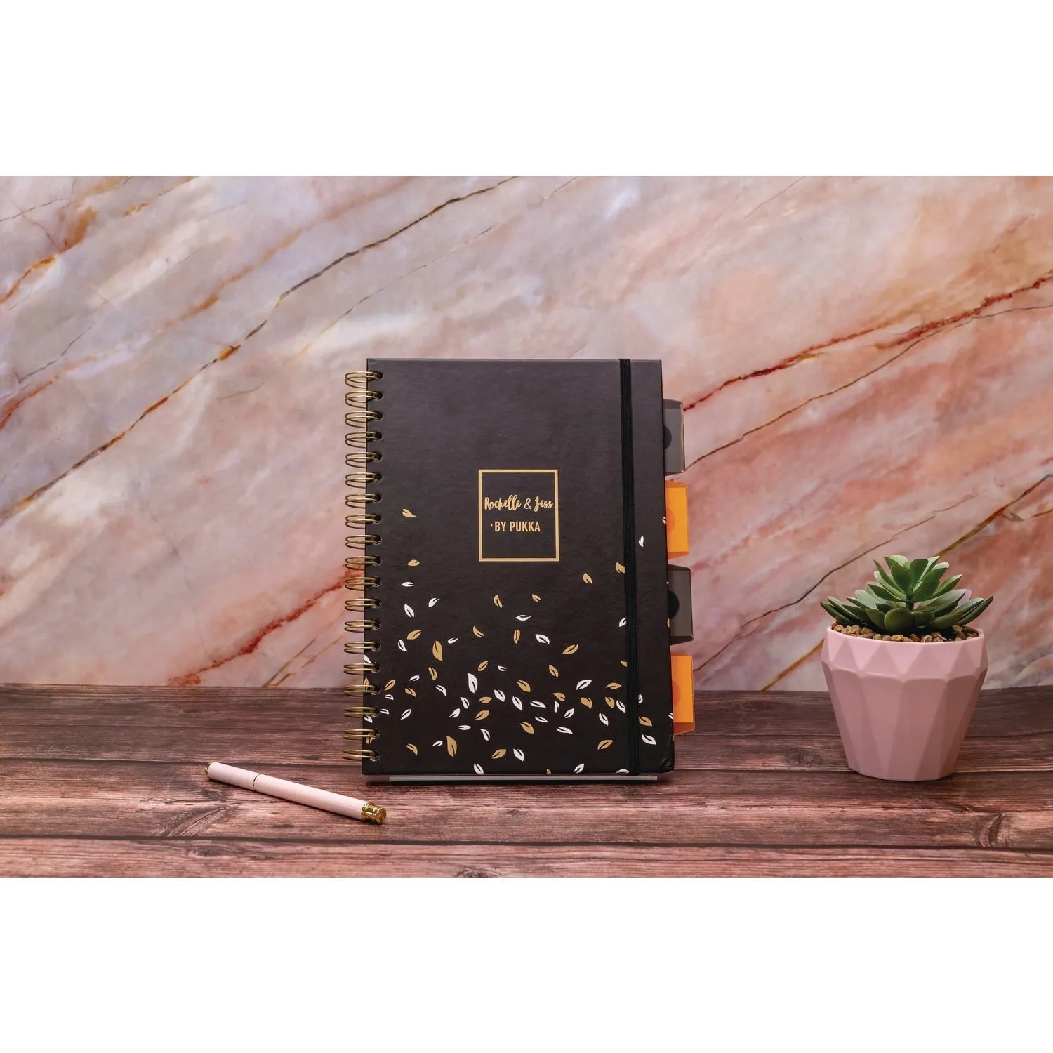 PUKKA PAD® B5 Size Project Book, 4-Subject, Medium/College Rule, Assorted Floral Covers, (100) 9.8 x 6.9 Sheets, 3/Pack