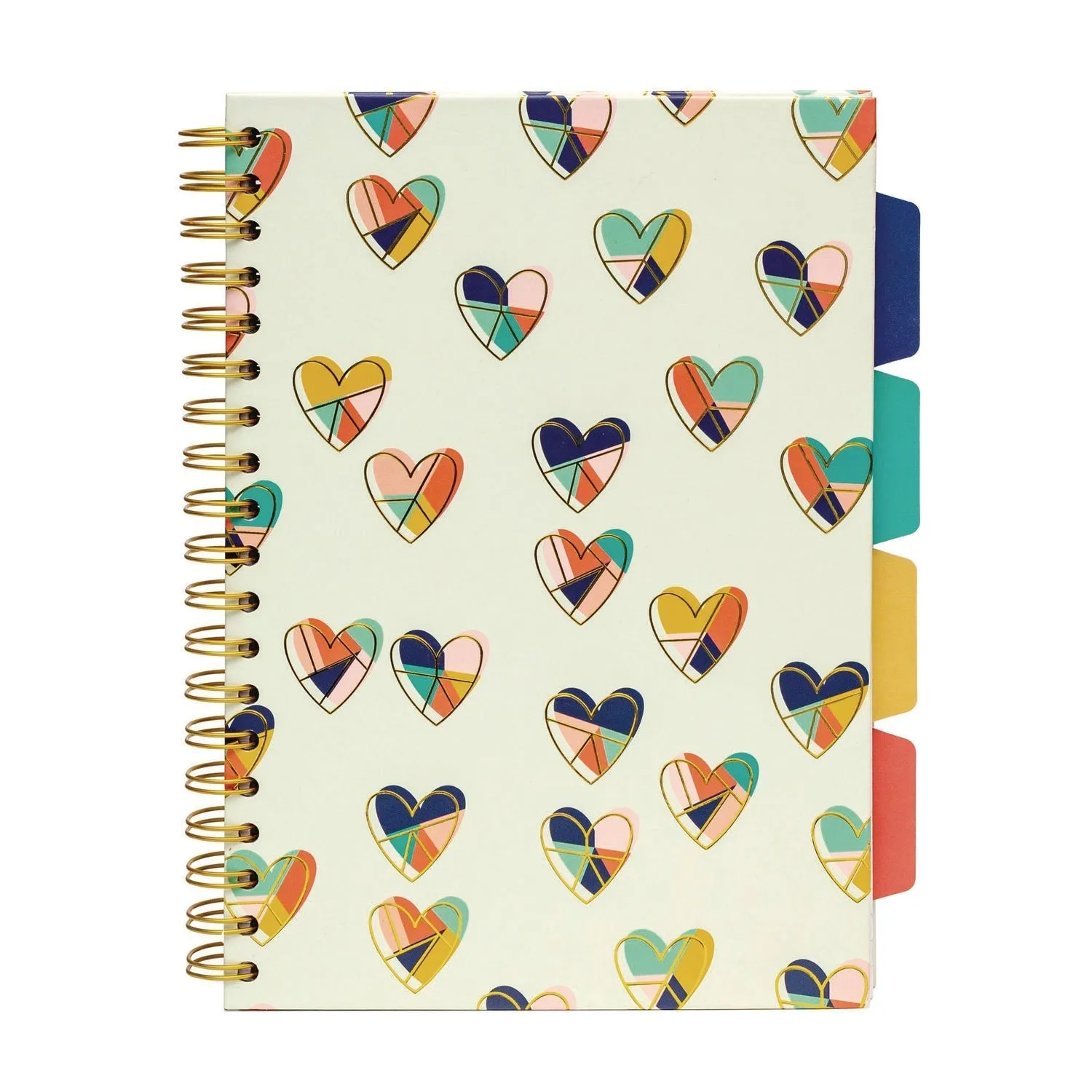 PUKKA PAD® B5 Size Project Book, 5-Subject, Medium/College Rule, Assorted Floral Love Covers, (100) 9.8 x 6.9 Sheets, 3/Pack