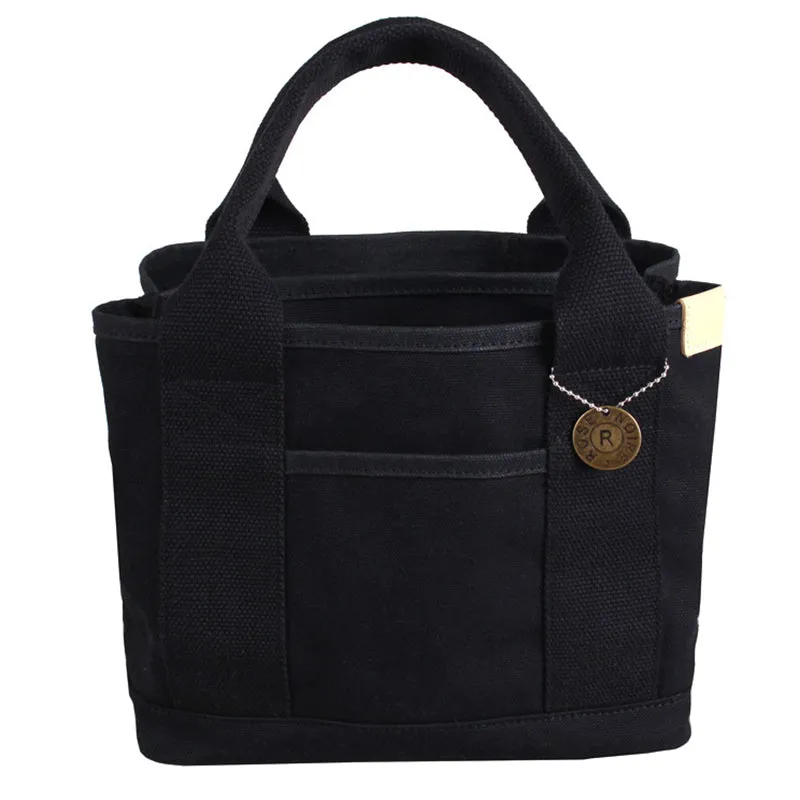 Reusable Japanese Style Canvas Lunch Bags For Women