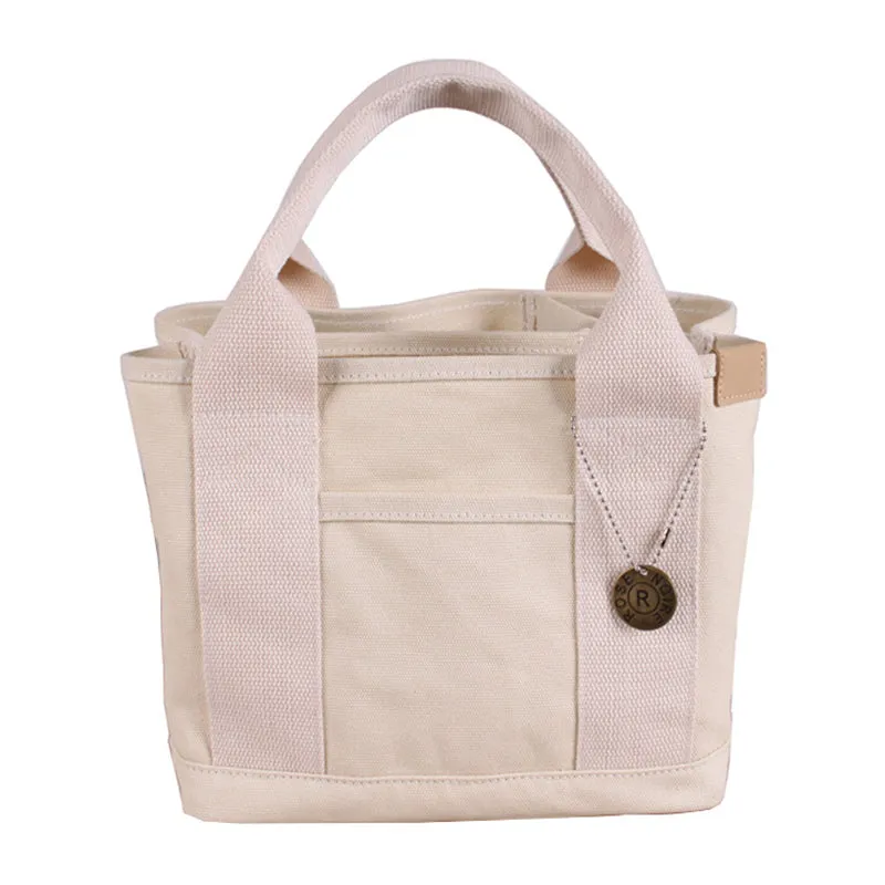 Reusable Japanese Style Canvas Lunch Bags For Women