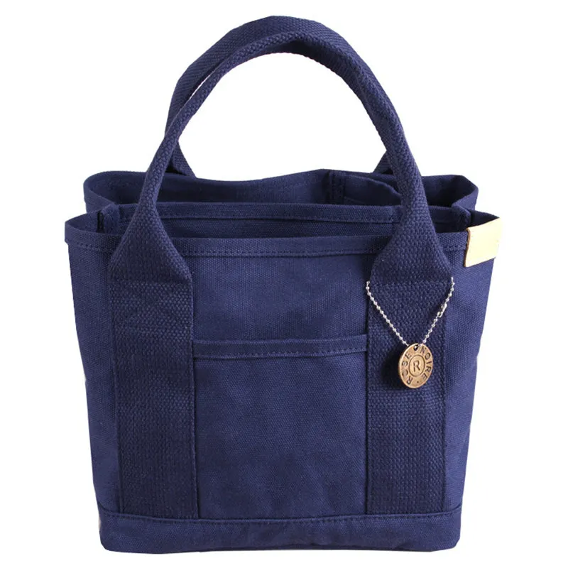 Reusable Japanese Style Canvas Lunch Bags For Women