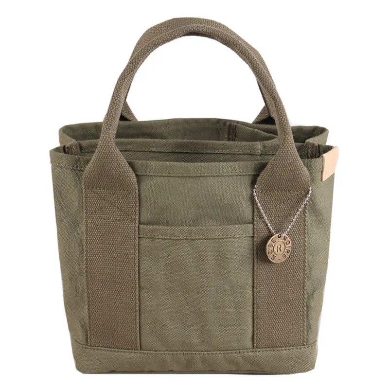 Reusable Japanese Style Canvas Lunch Bags For Women