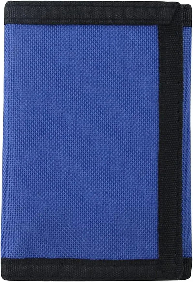 RFID Blocking Canvas Trifold Wallet with Magic Sticker for Adults And Kids