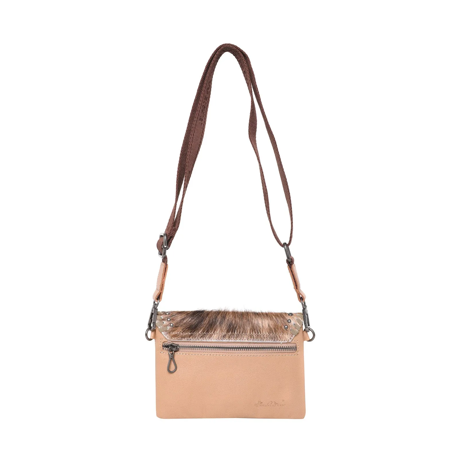 RLL-019 Montana West 100% Genuine Leather Hair-On Collection Crossbody