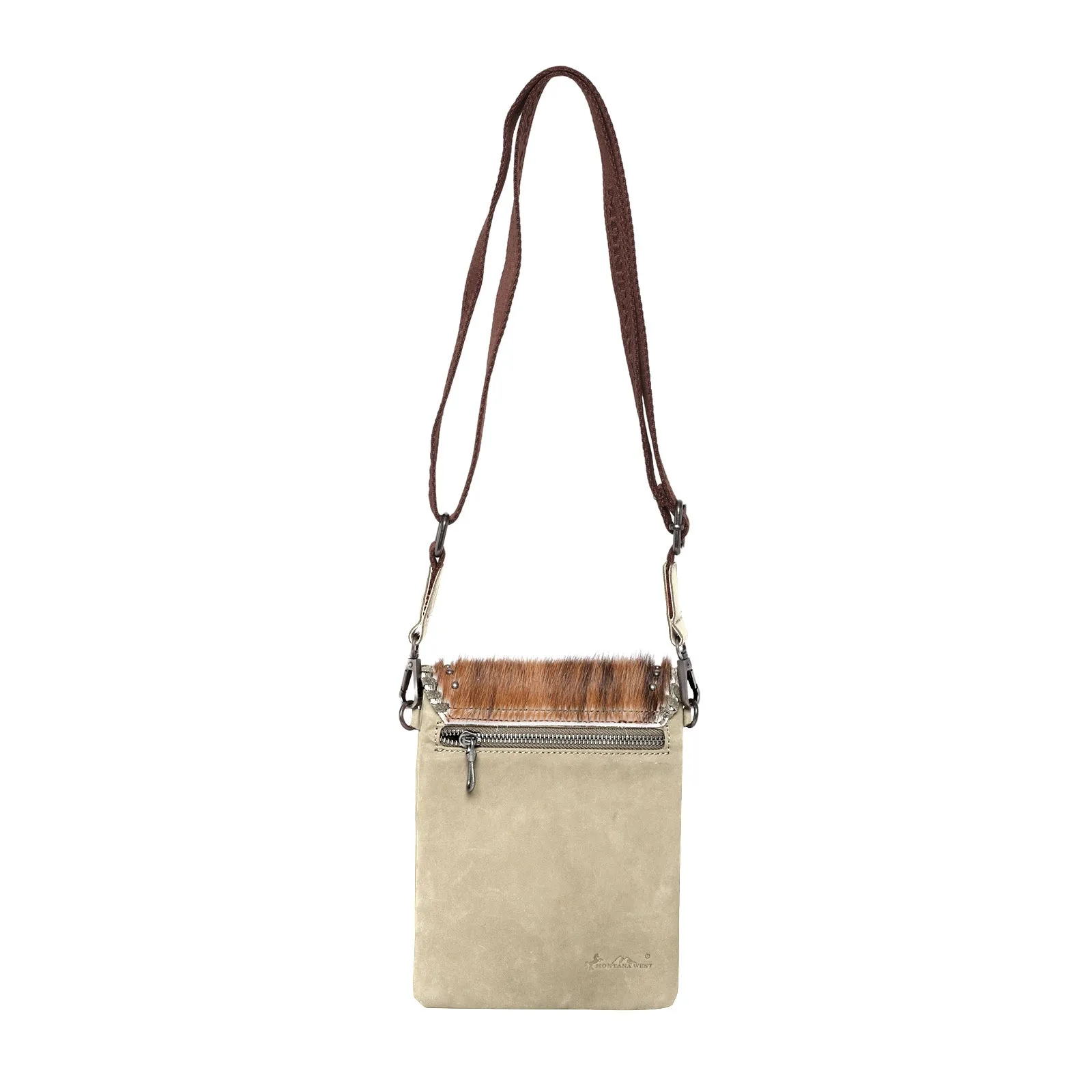 RLL-021 Montana West 100% Genuine Leather Hair-On Cowhide Collection Crossbody